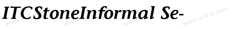ITCStoneInformal Se字体转换